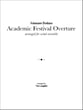 Academic Festival Overture Concert Band sheet music cover